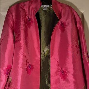 Grace Chuang-New York-Size:M Pink
& Sage Custom Art - Women's Open Jacket/Blazer
